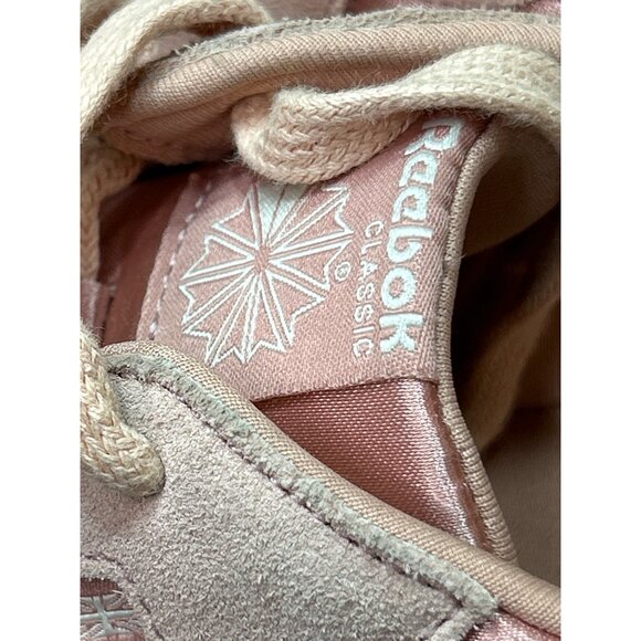 Reebok Classic Womens Pink Suede & Satin Sneakers Size 5 - Picture 6 of 8